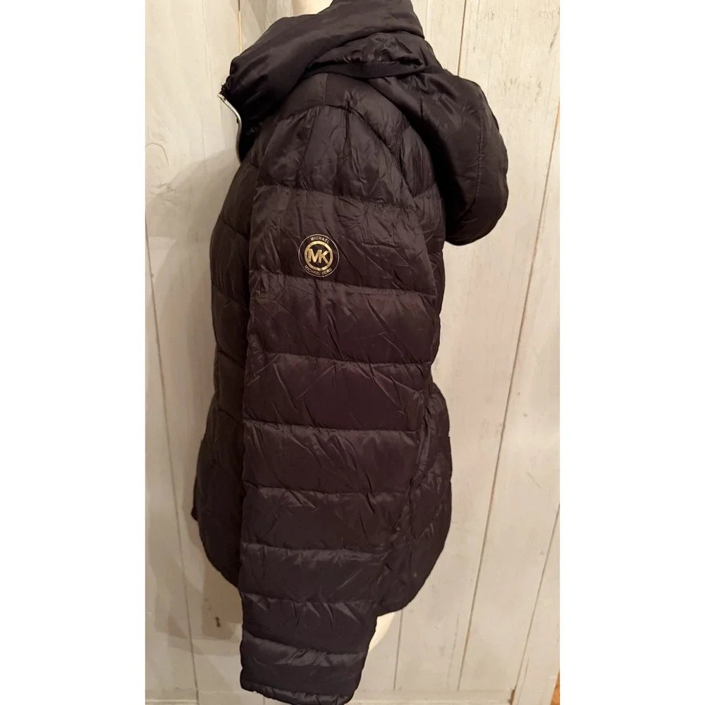 MICHAEL KORS Women‎ Quilted M Packable Hooded Down Puffer Jacket Coat 190$ B11